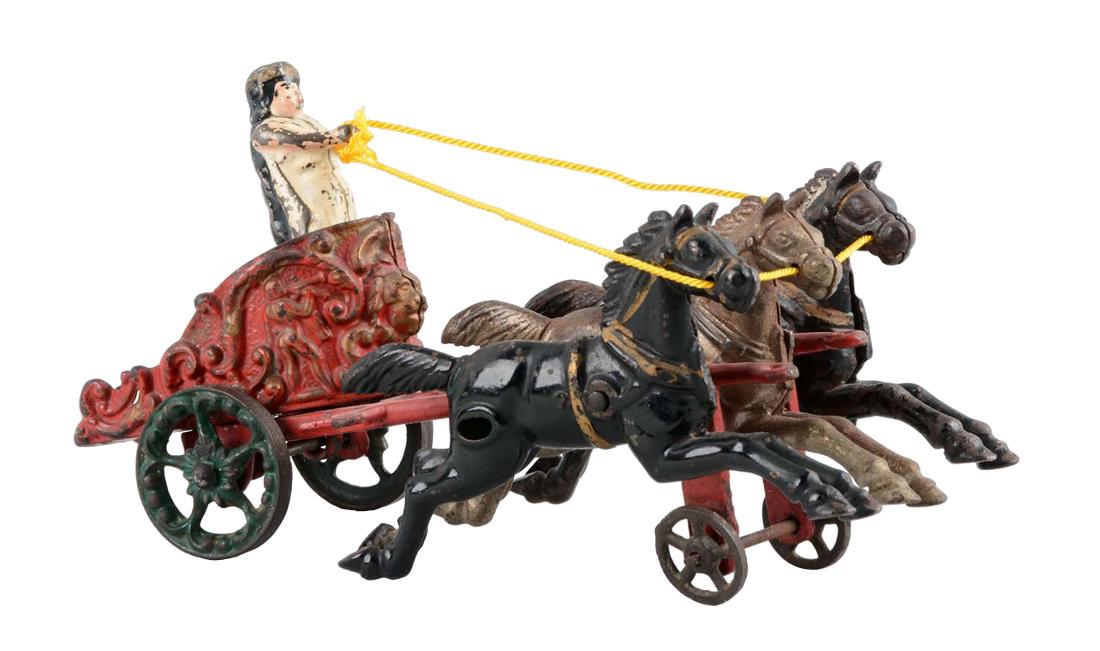 Hubley Small Three Horse Drawn Circus Chariot. (1 of 2)