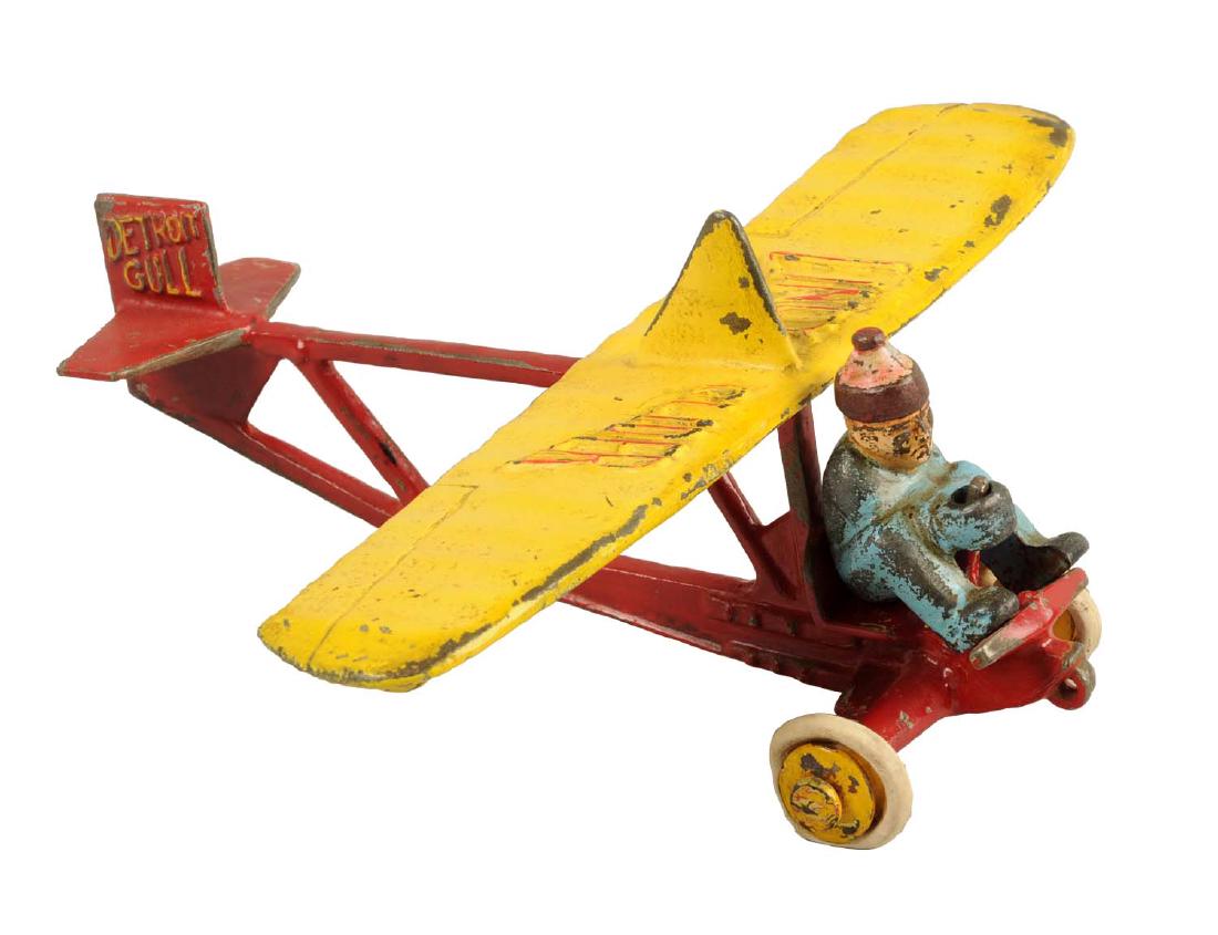 Large Cast Iron Lindy Glider w/ Removable Figure. (1 of 3)