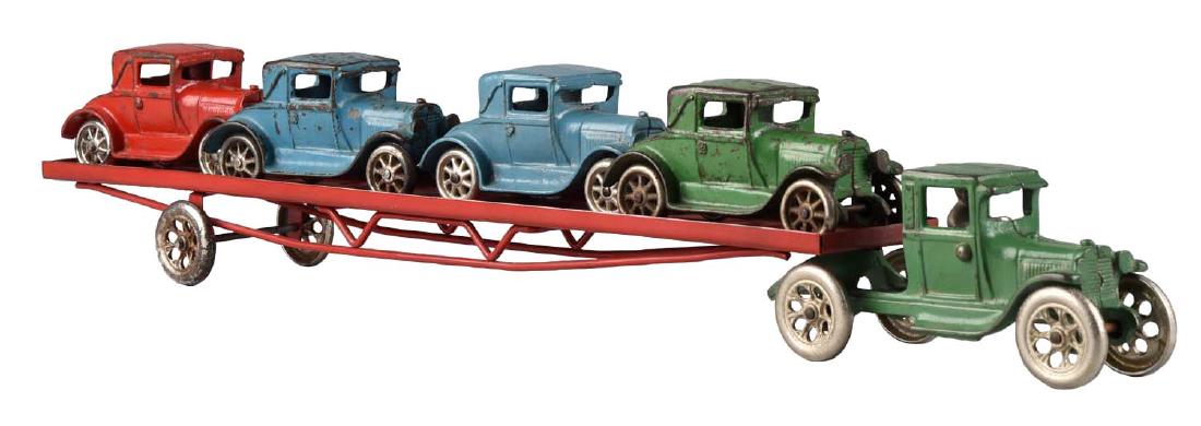 Arcade Tractor Trailer Car Hauler. (1 of 2)