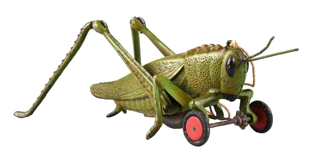 Hubley Cast Iron Large Grasshopper Pull Toy. (1 of 2)