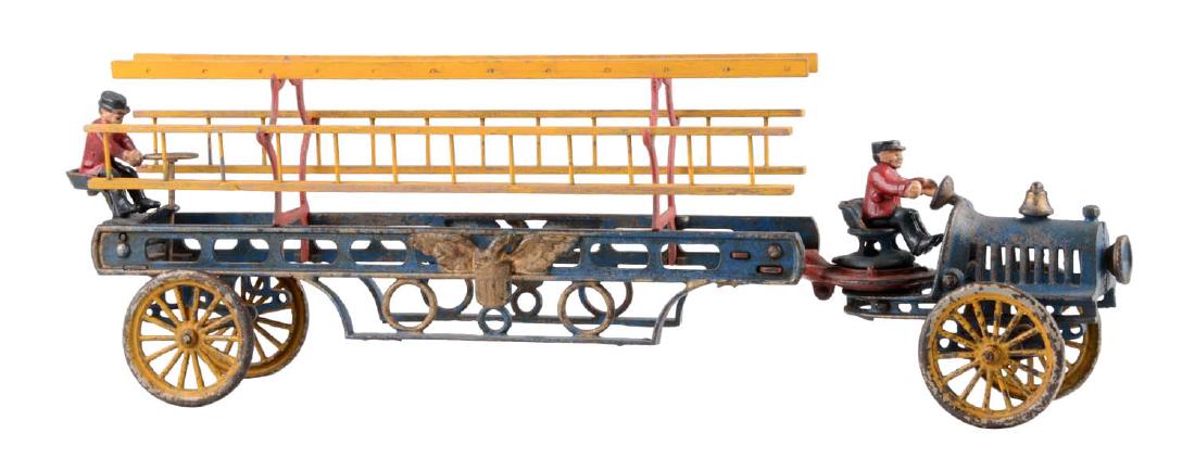 Hubley Cast Iron Transitional Ladder Truck. (1 of 2)