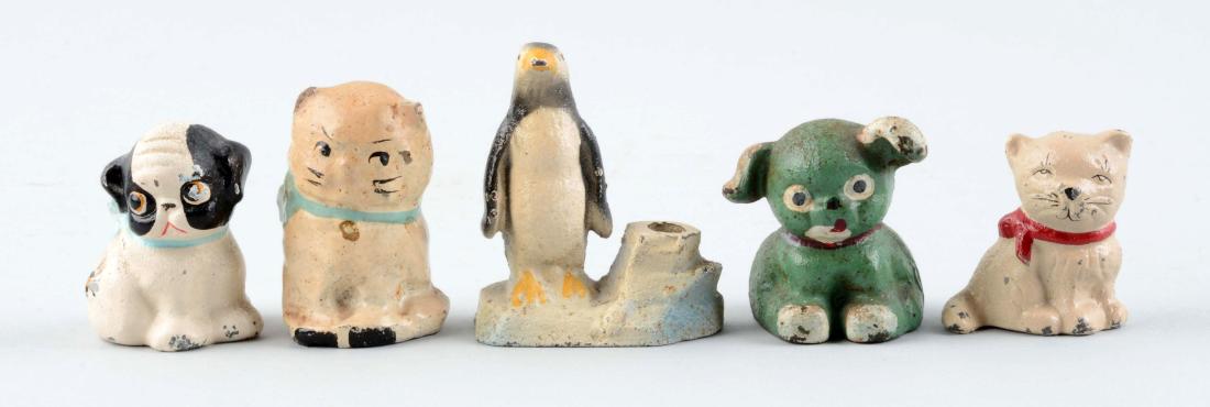 Lot Of 5: Cast Iron Assorted Paperweights & Pencil (1 of 1)