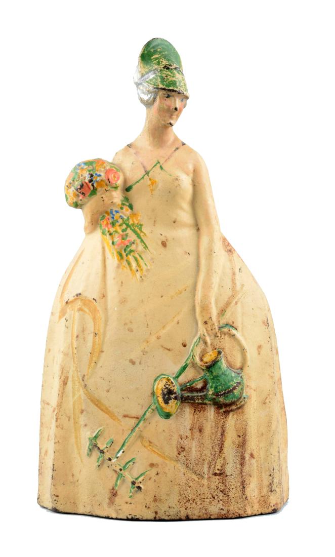 Cast Iron Mary Quite Contrary Doorstop. (1 of 3)