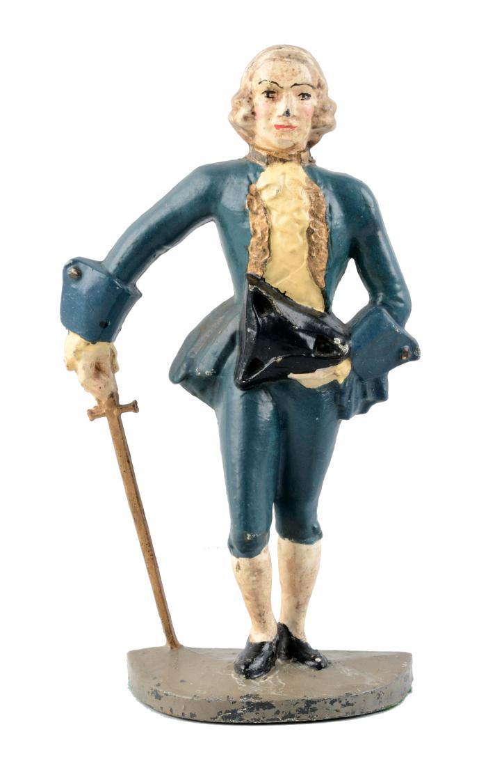 Cast Iron Lafayette Doorstop. (1 of 2)