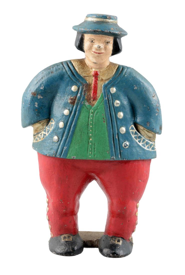 Cast Iron Asian Man Wedge Doorstop. (1 of 2)