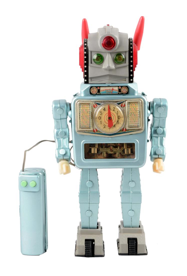 Japanese Tin & Plastic Battery Operated Rocket Man (1 of 3)