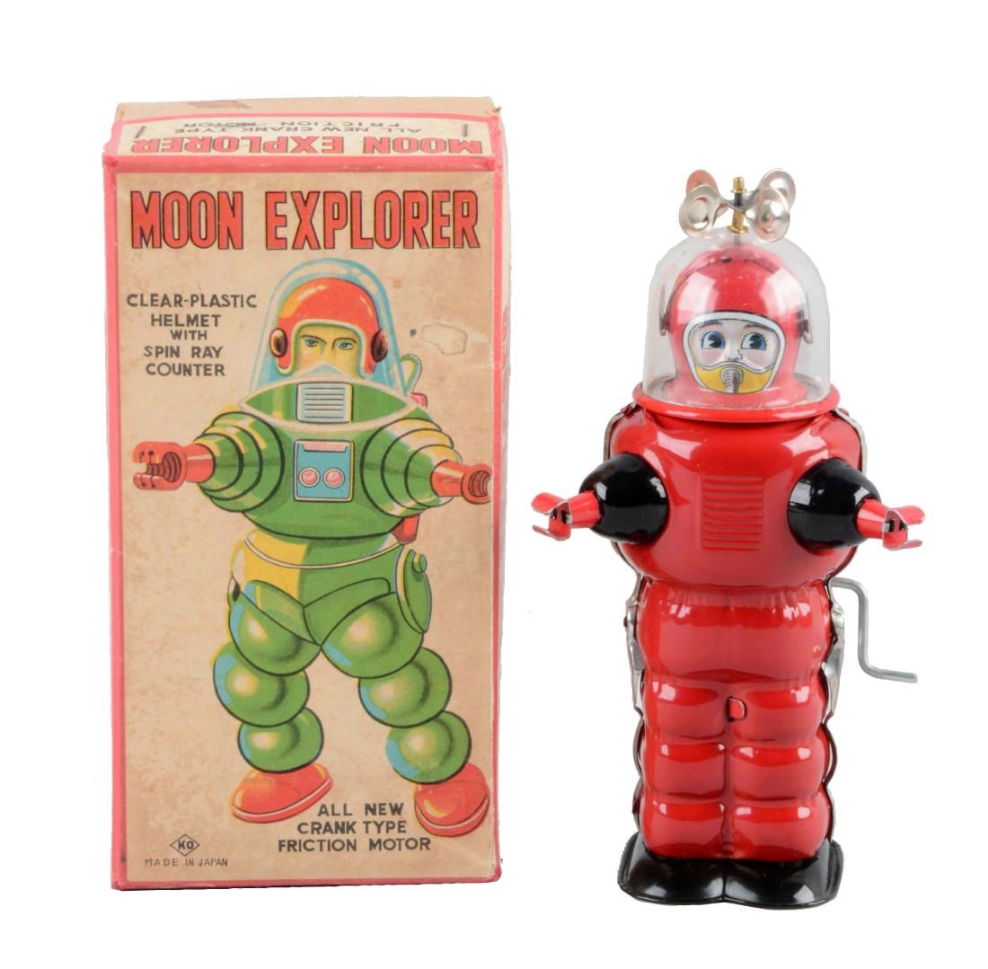 Japanese Tin Litho Friction Moon Explorer. (1 of 2)