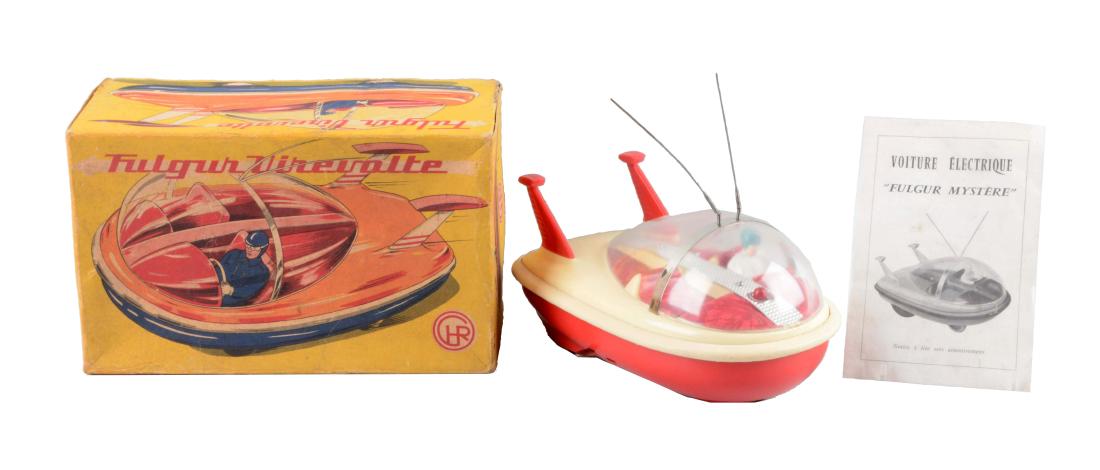 French Plastic Battery-Operated Mystery Spaceship. (1 of 2)