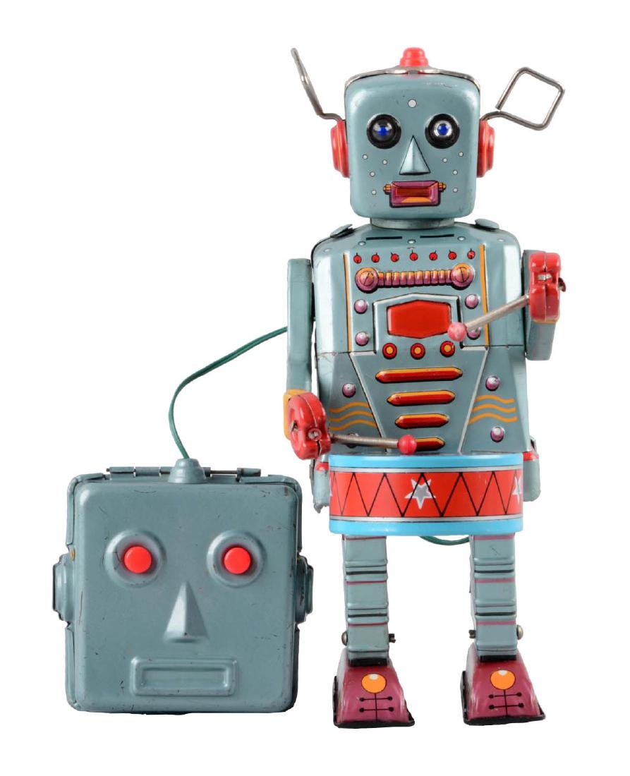 Japanese Tin Litho Battery Operated Musical Drumming (1 of 2)