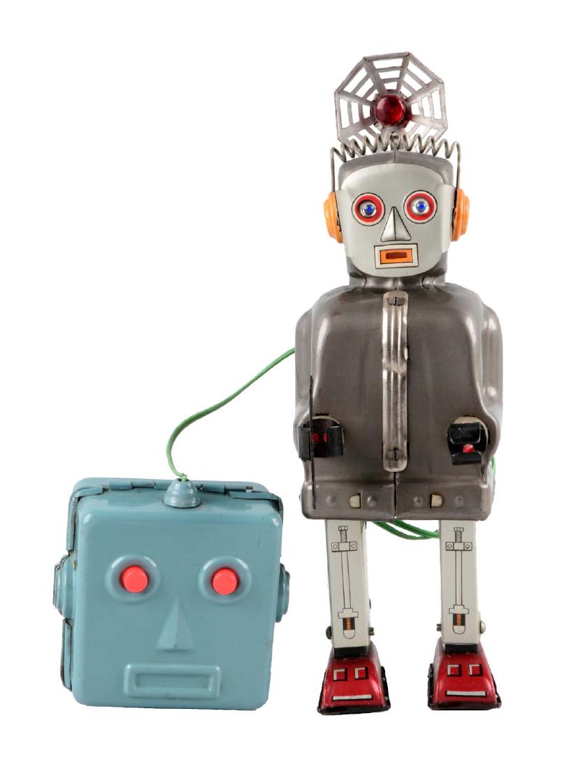Japanese Tin Litho Battery-Operated Radar Robot. (1 of 2)