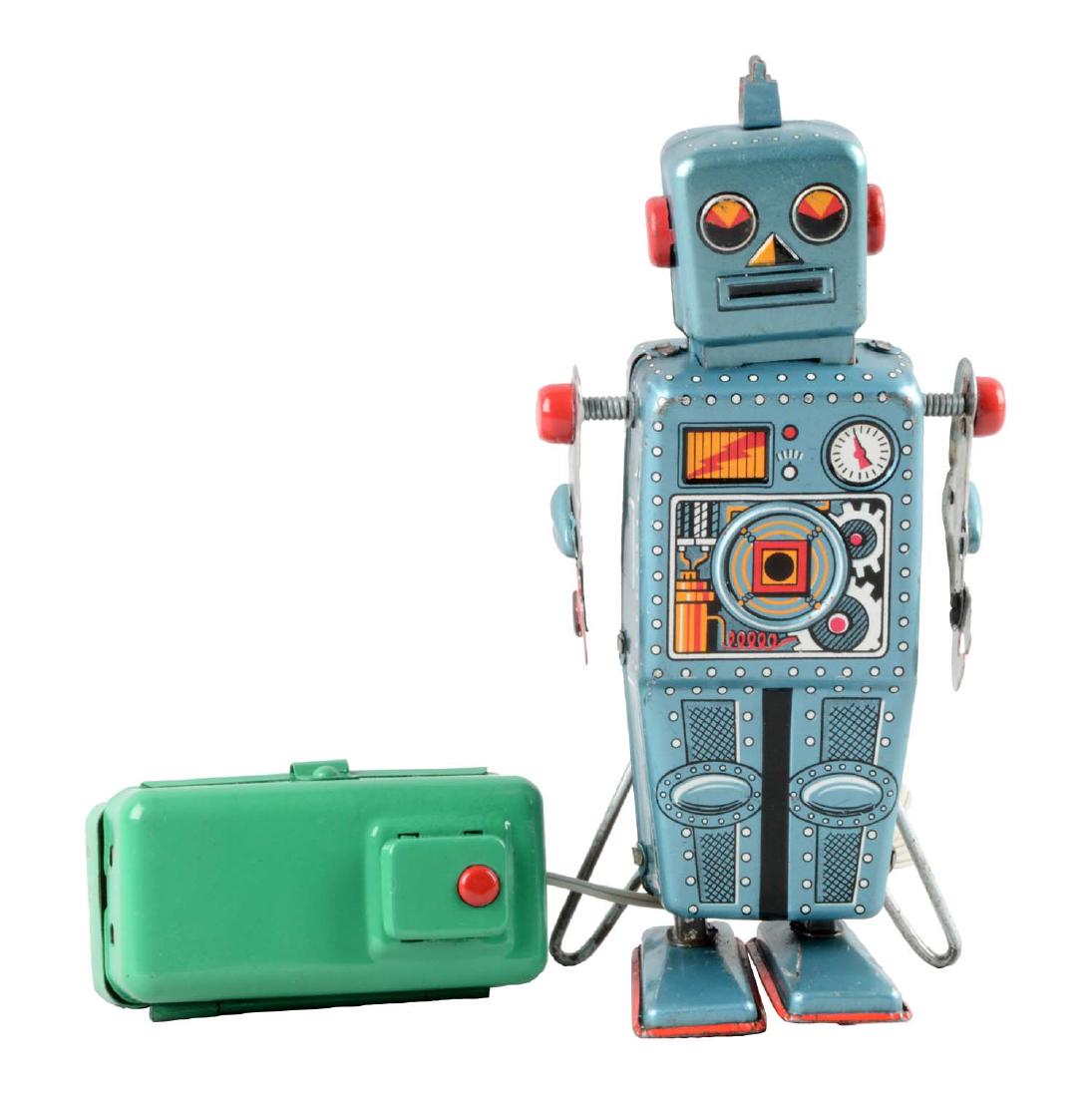 Japanese Tin Litho Battery Operated Domed Easel Back (1 of 2)