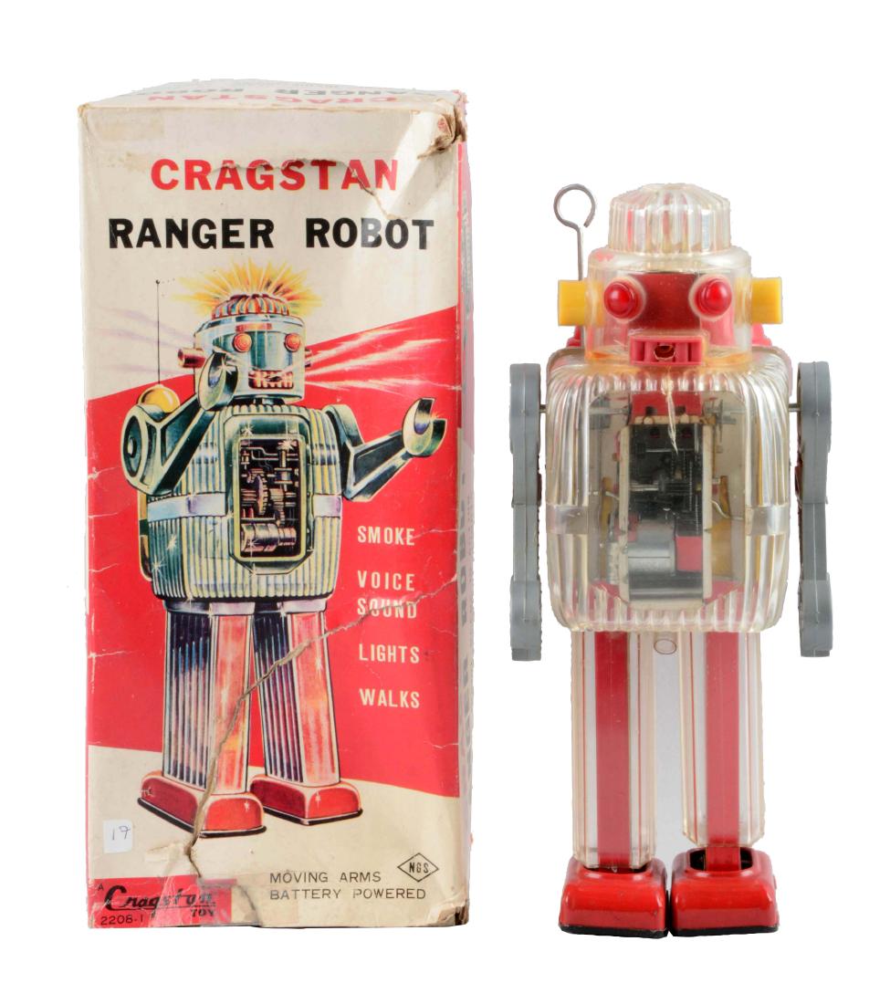 Japanese Battery Operated Plastic Ranger Robot. (1 of 2)