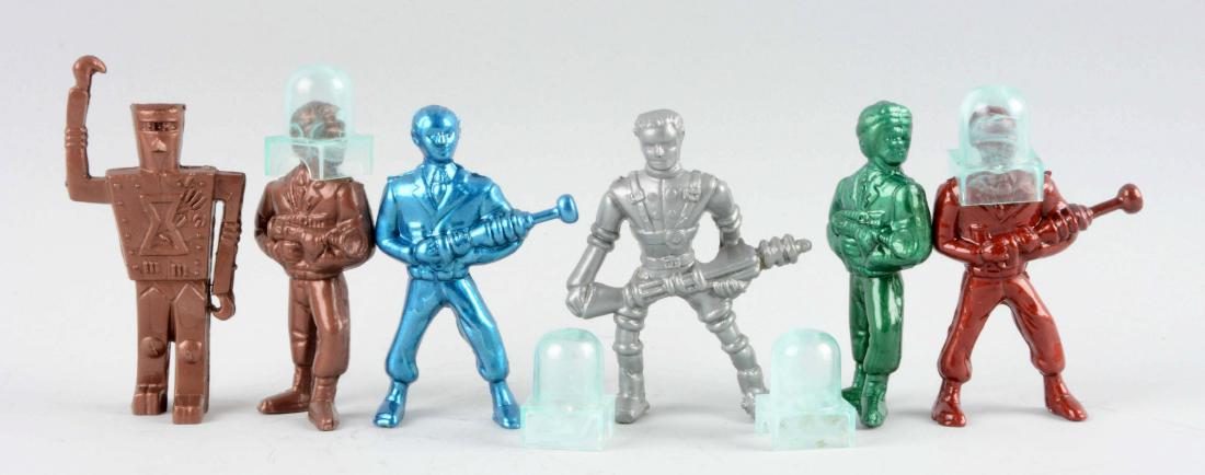 Lot Of 6: Larger Sized Lido Space Figures. (1 of 1)