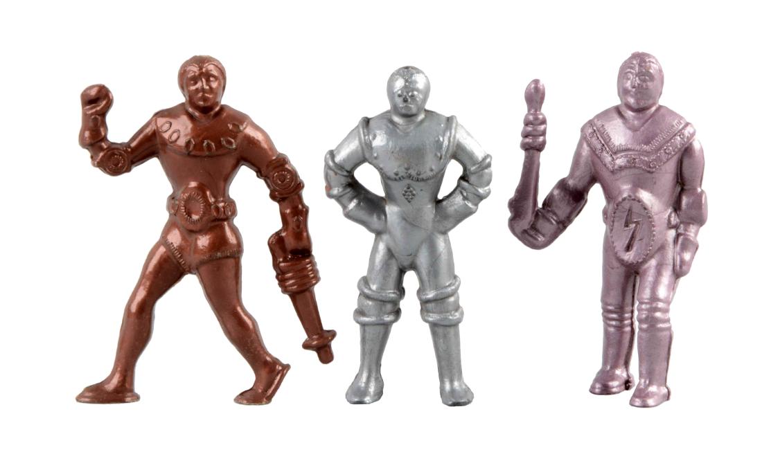 Lot Of 3: Lido Plastic Space Figures. (1 of 1)