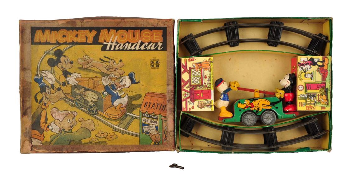 English Walt Disney Tin Litho & Composition Wind-Up (1 of 5)