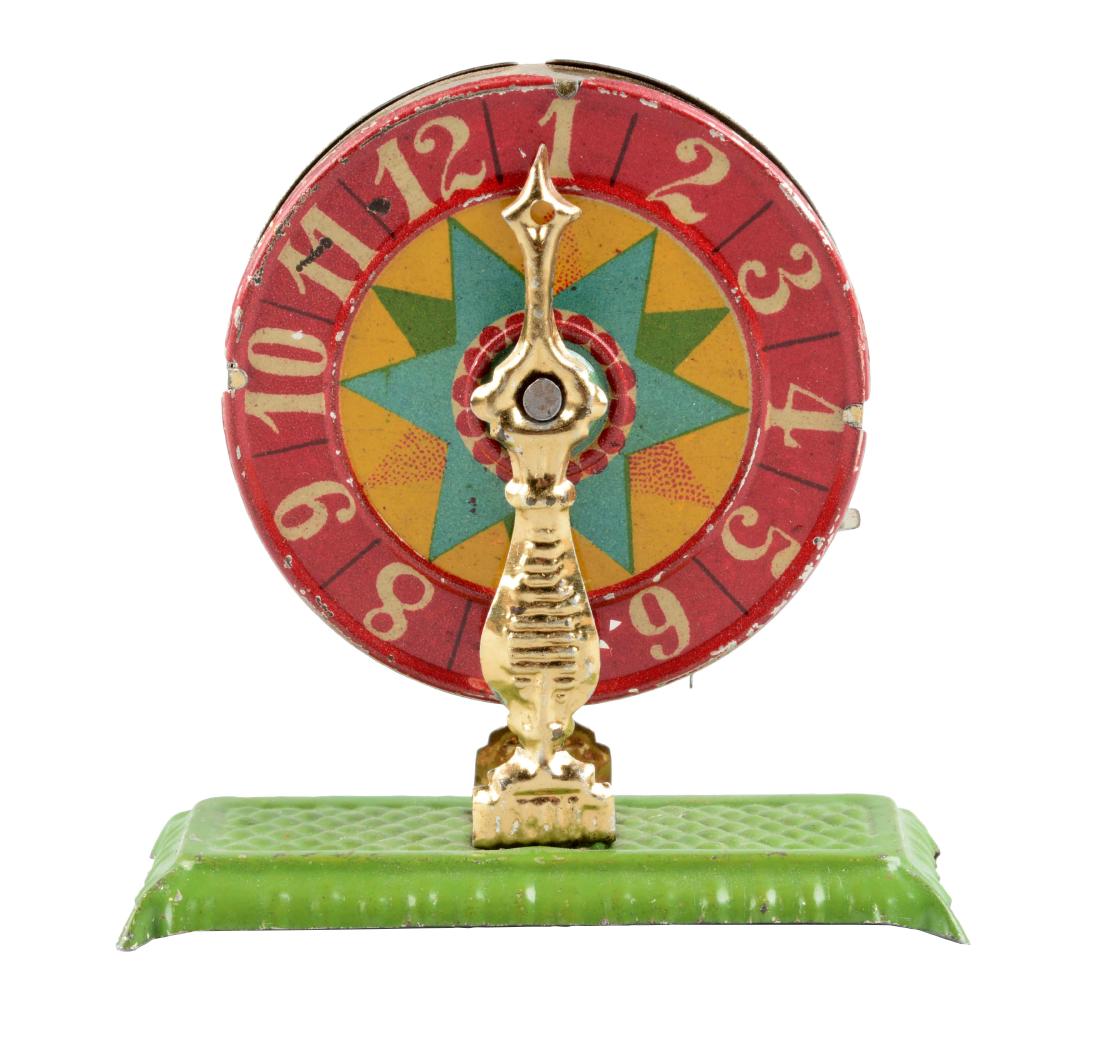 German Tin Litho Wheel of Fortune Penny Toy. (1 of 2)