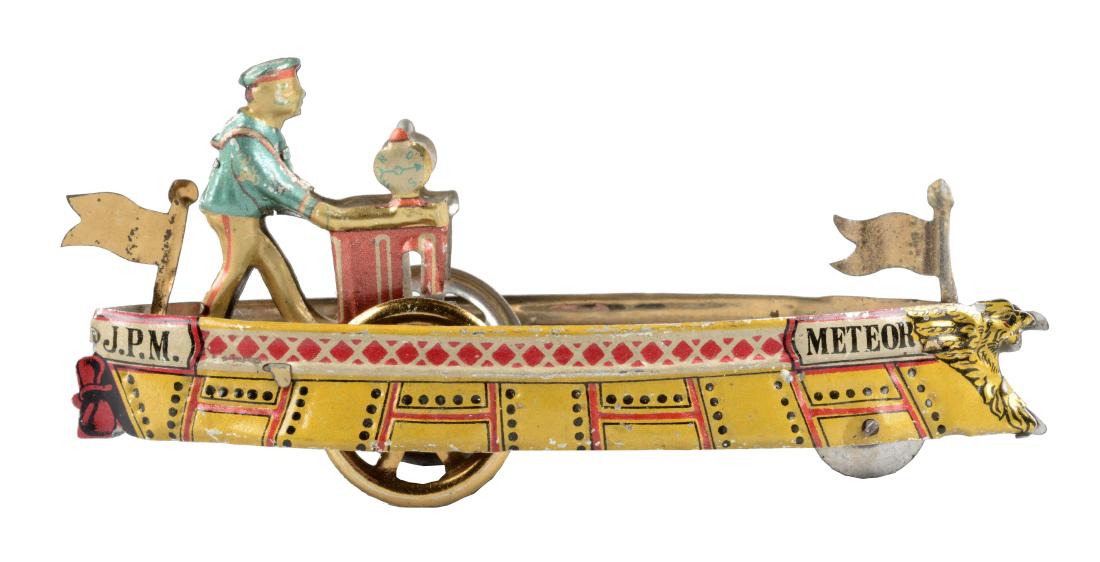 German Tin Litho Meteor Penny Toy Pleasure Boat. (1 of 2)