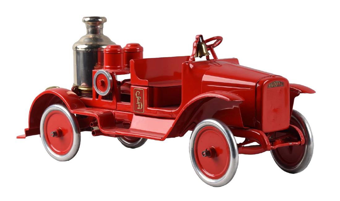 Pressed Steel Buddy L Fire Pumper Toy. (1 of 2)
