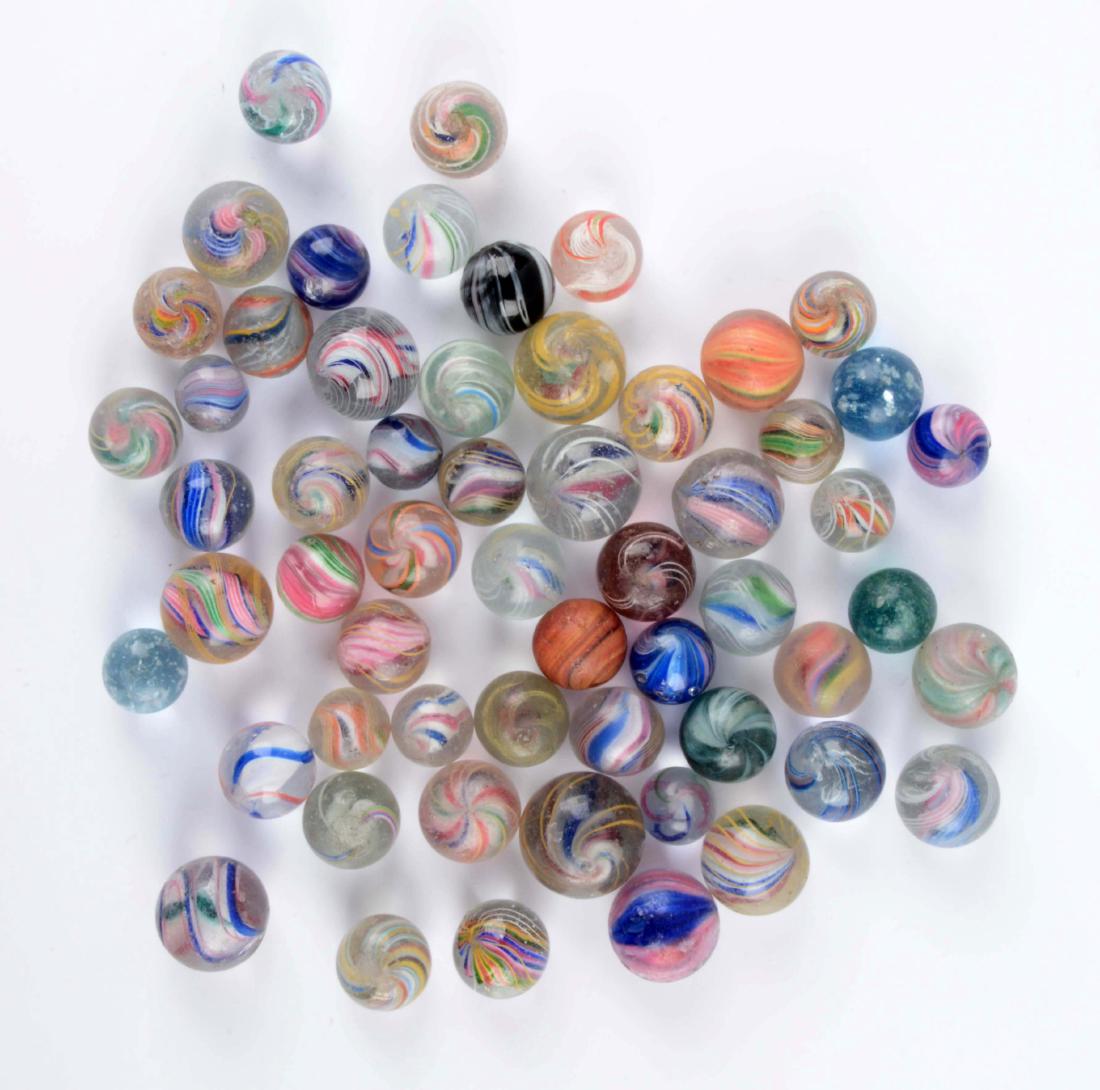 Lot Of 57: Handmade Marbles. (1 of 1)