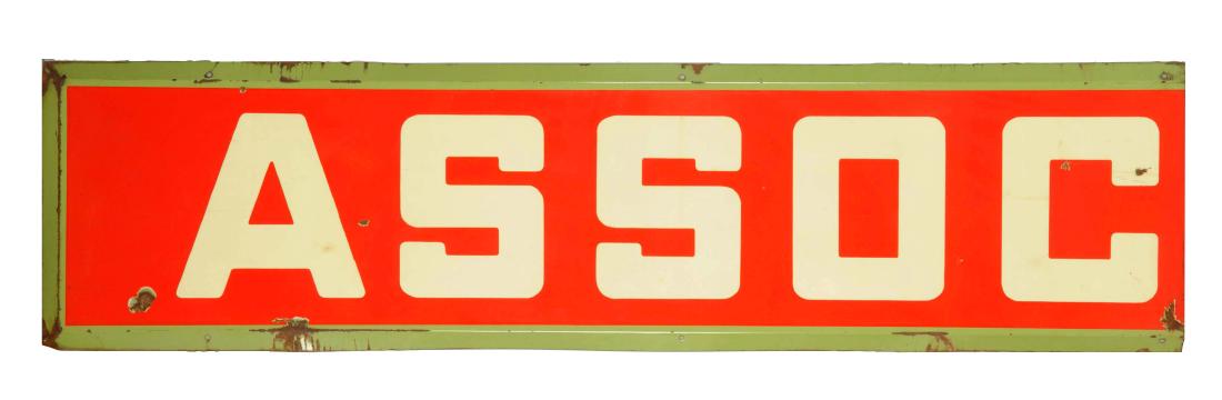 Associated 2-Piece Porcelain Sign. (1 of 4)