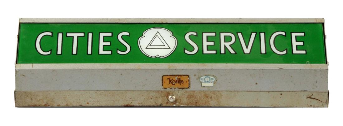 Small Lighted Cities Service Sign. (1 of 3)