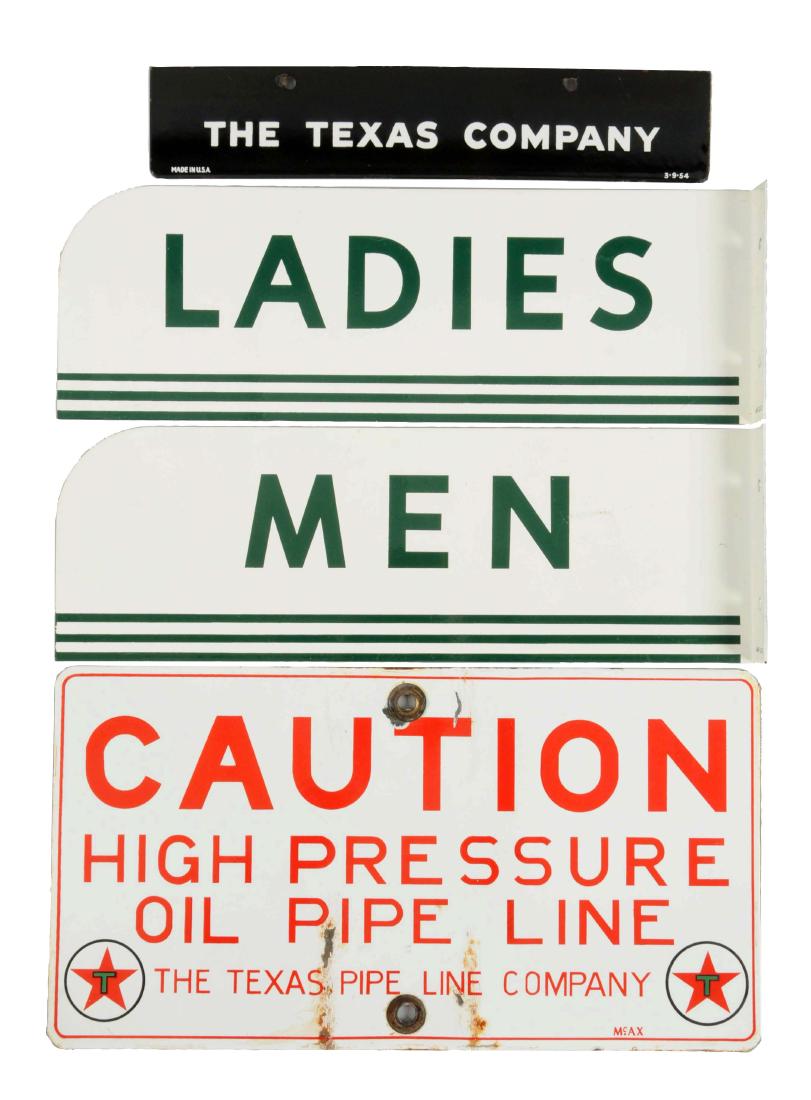 Lot of 4:  (Texaco) Men & Ladies Rest Room Signs. (1 of 2)