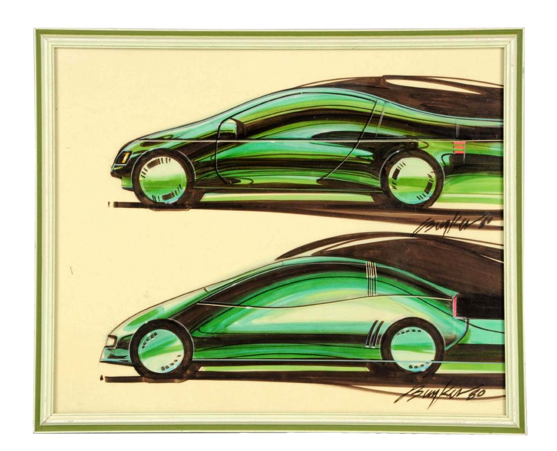 1980 General Motors Automobile Detroit Styling Art (1 of 3)