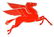 Right-Facing (Mobil) Pegasus Cookie Cutter Porcelain