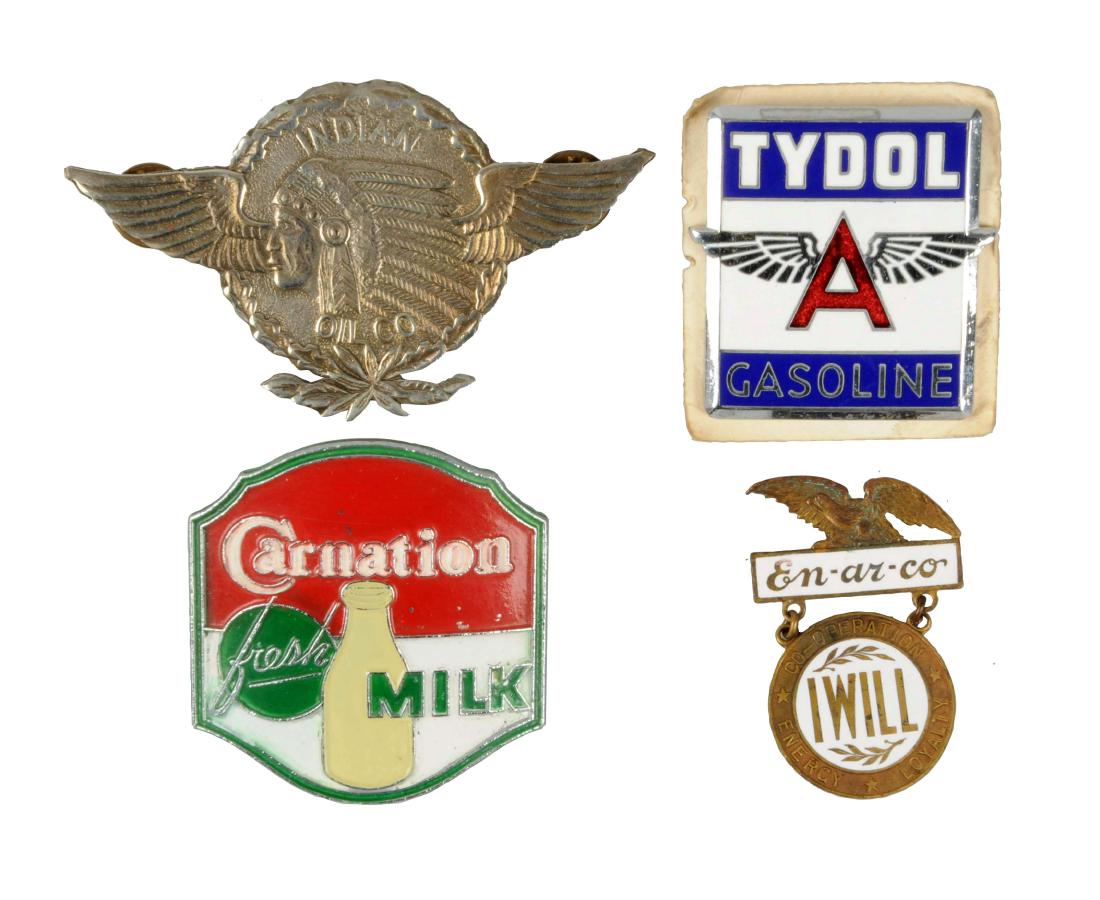 Lot of 4: Advertising Badges. (1 of 1)