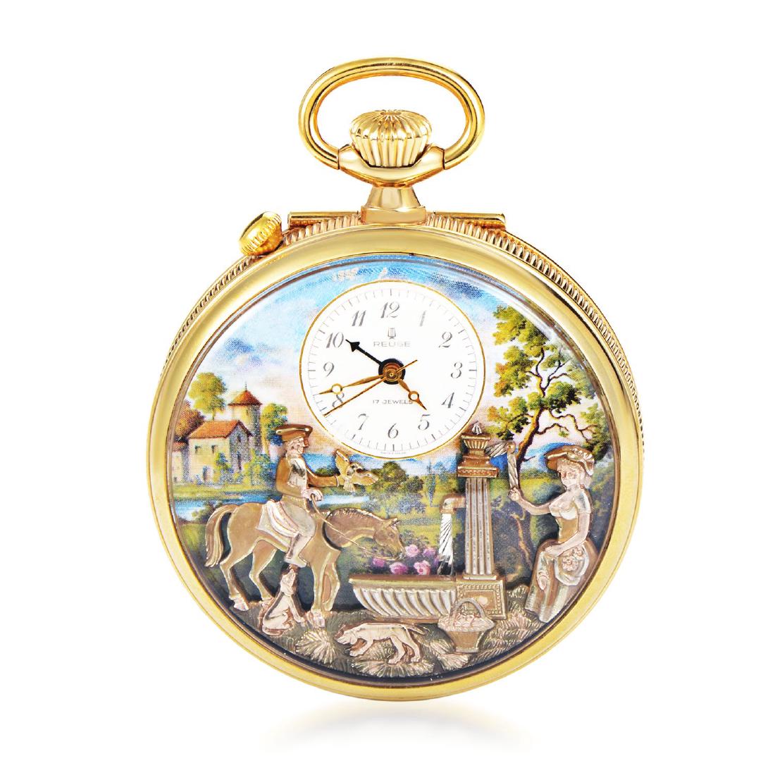 Reuge Yellow Gold Musical Alarm Pocket Watch (1 of 4)