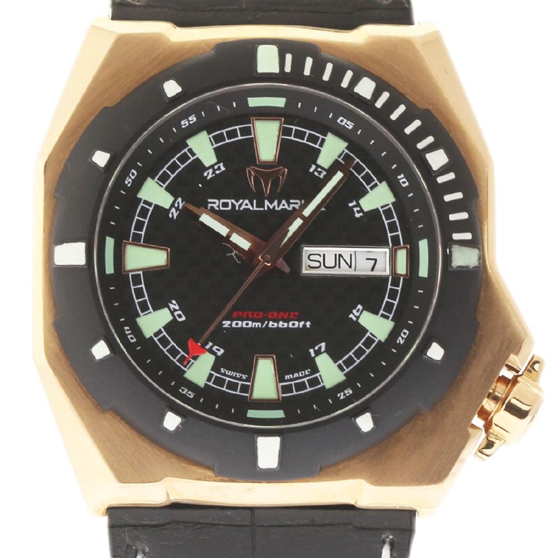 Technomarine Royal Marine: Model: Technomarine Royal Marine Brand: Technomarine Reference Number: RIPG02-01 Gender: Mens Case Material Type: Rose Gold Dial Color: Black Carbon Fiber Display: Analog Watch Year: Box & Papers: non