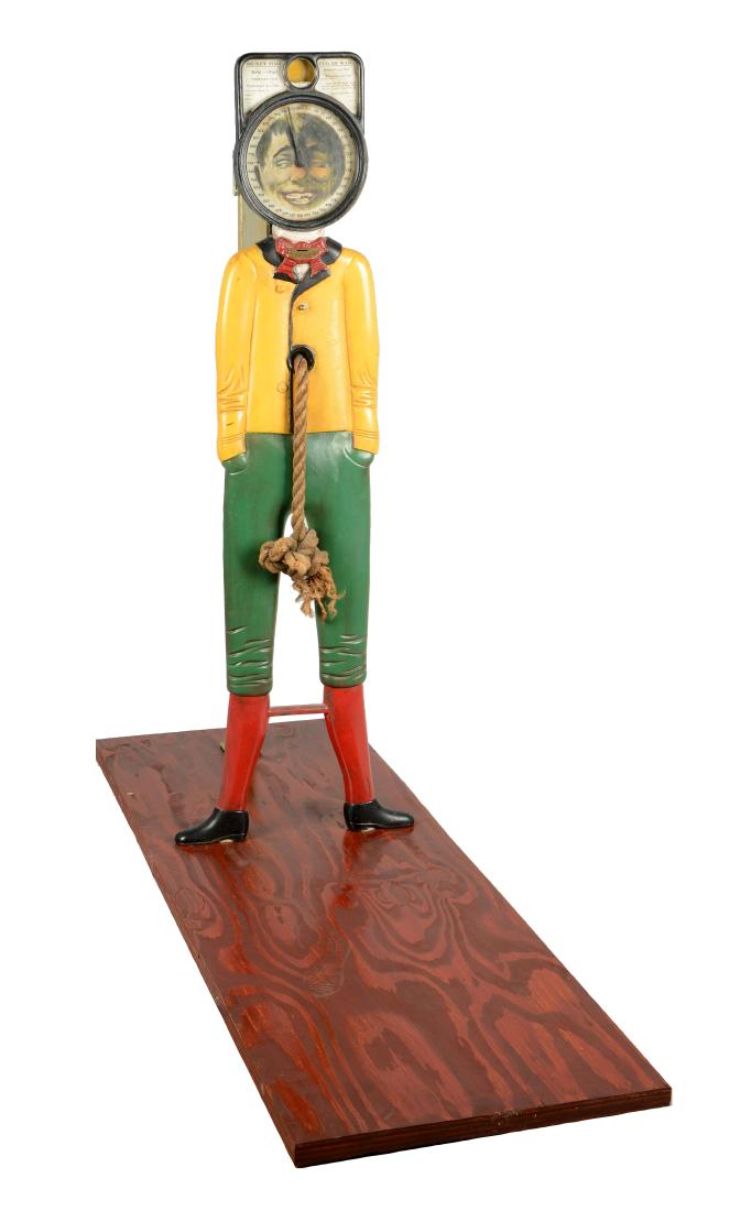 1¢ Caille Bros. Mickey Finn Tug Of War Strength Tester. (1 of 10)