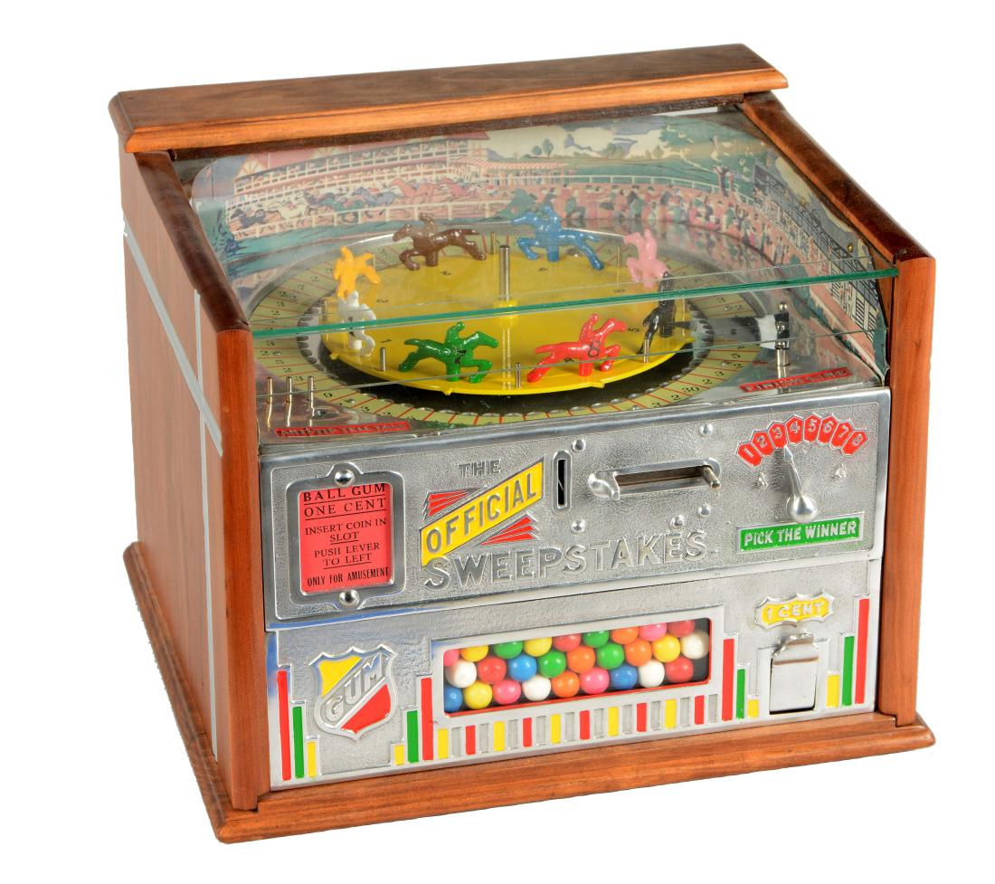 **1¢ Rock-Ola The Official Sweepstakes Racing Game. (1 of 10)