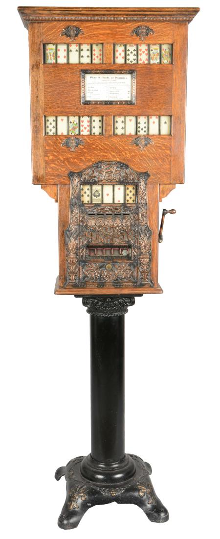 **5¢ Caille Quintette Upright Poker Machine. (1 of 10)