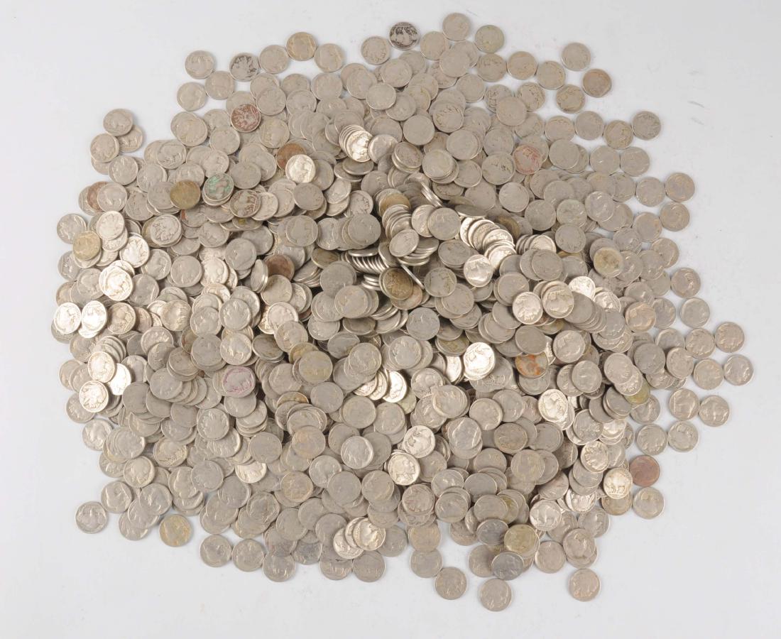 Large Lot Of Buffalo Nickels. (1 of 1)