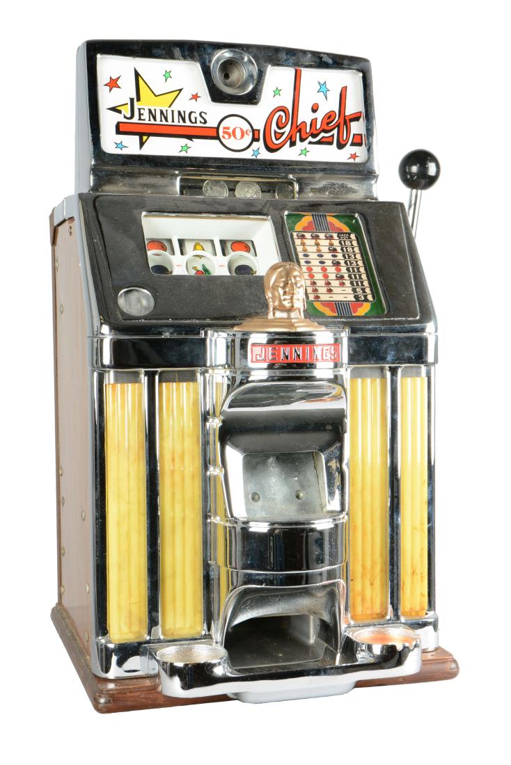 **50¢ O.D. Jennings Chief Slot Machine. (1 of 11)