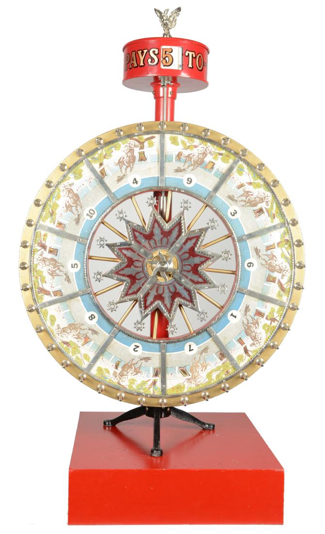 **Lot Of 2: H.C. Evans Gaming Wheel With Base. (1 of 10)