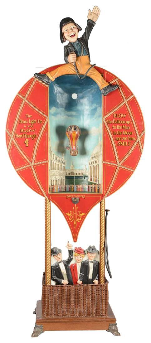 1¢ Mills Novelty Balloon Lung Tester Arcade Game. (1 of 18)