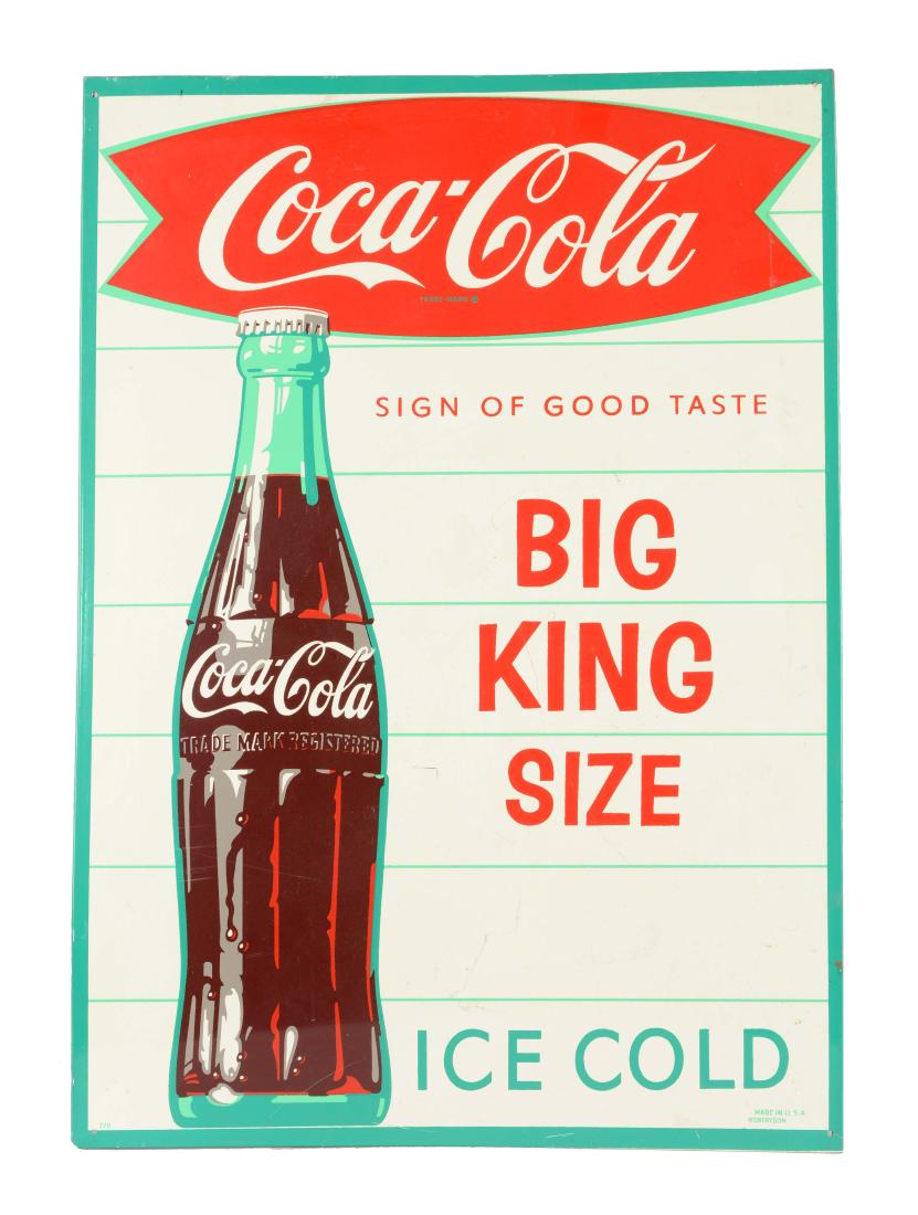 Big King Size Coca-Cola Tin Sign. (1 of 6)