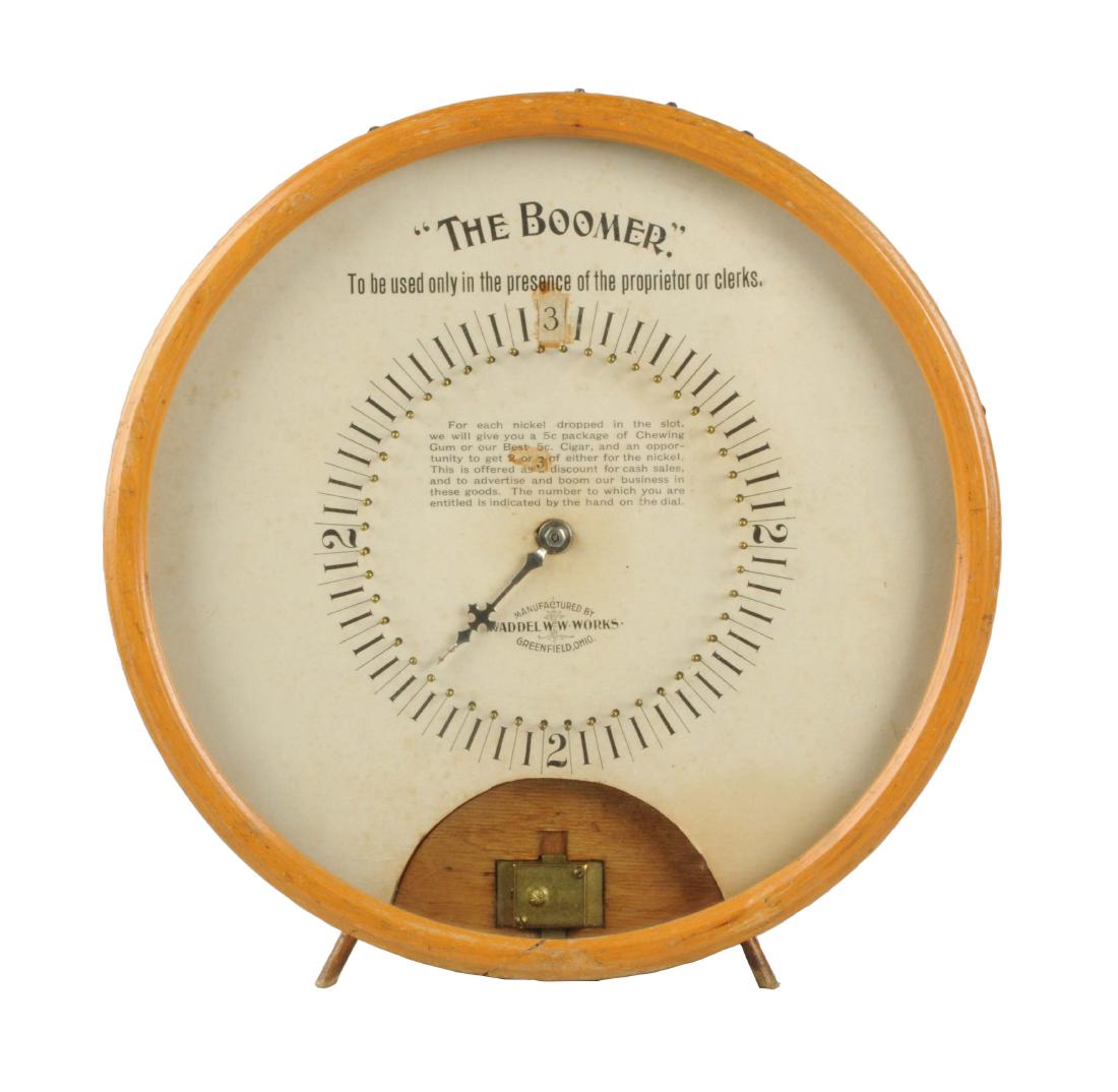 **5¢ Waddel Wooden Ware Works "The Boomer" Coin Drop (1 of 4)