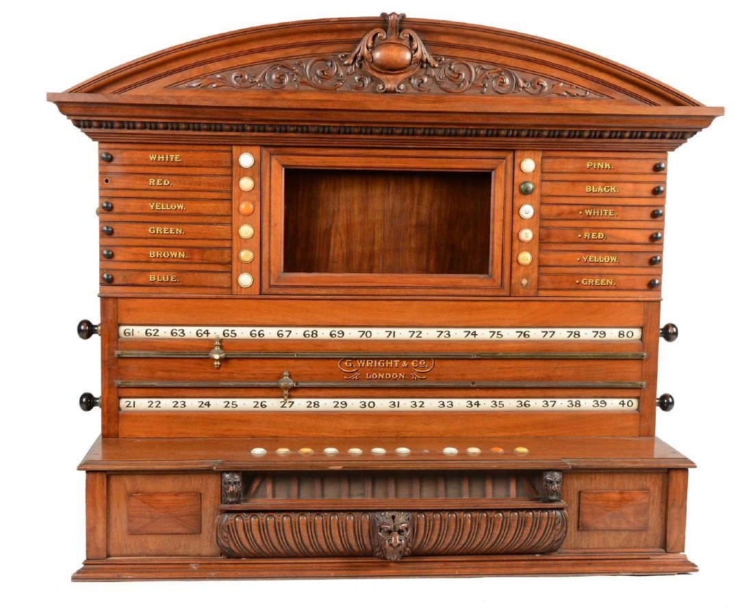 Combination Billiards Score Keeping Cabinet. (1 of 11)