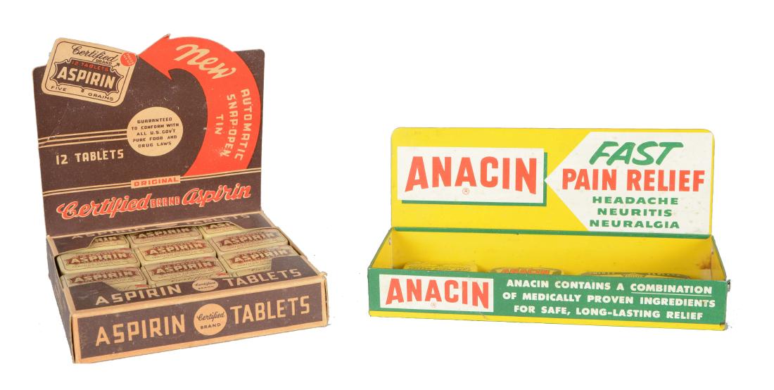 Lot Of 2: Vintage Medicine Store Displays. (1 of 6)