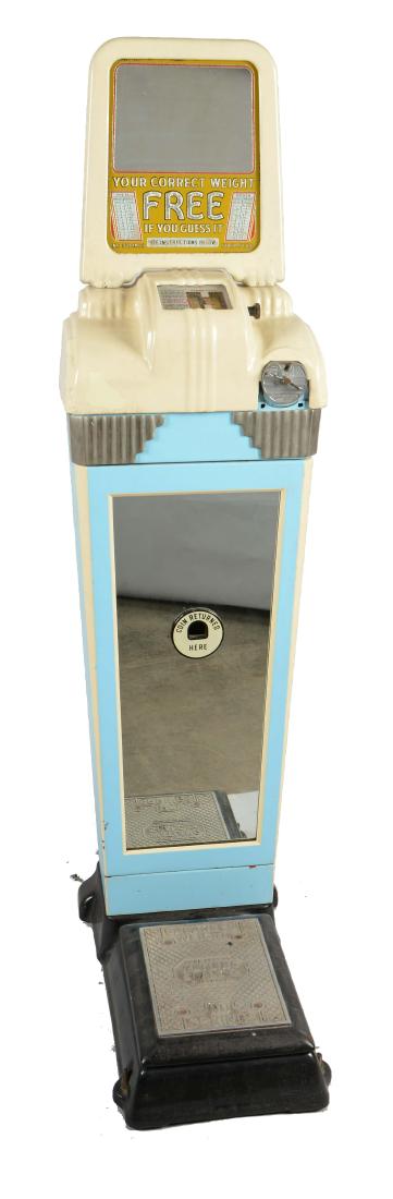 1¢ Watling Scale Co. Mirror Front Floor Scale. (1 of 14)