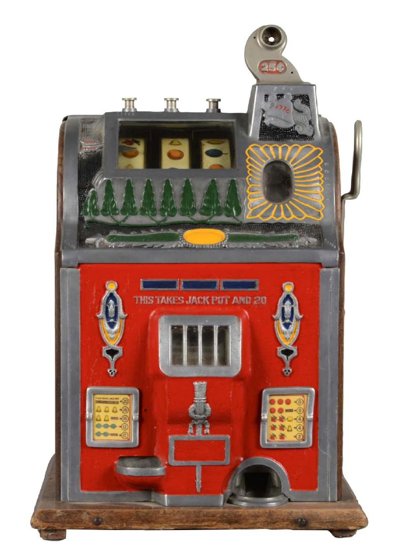 **25¢ Mills Jackpot Bell Slot Machine With Fey (1 of 6)