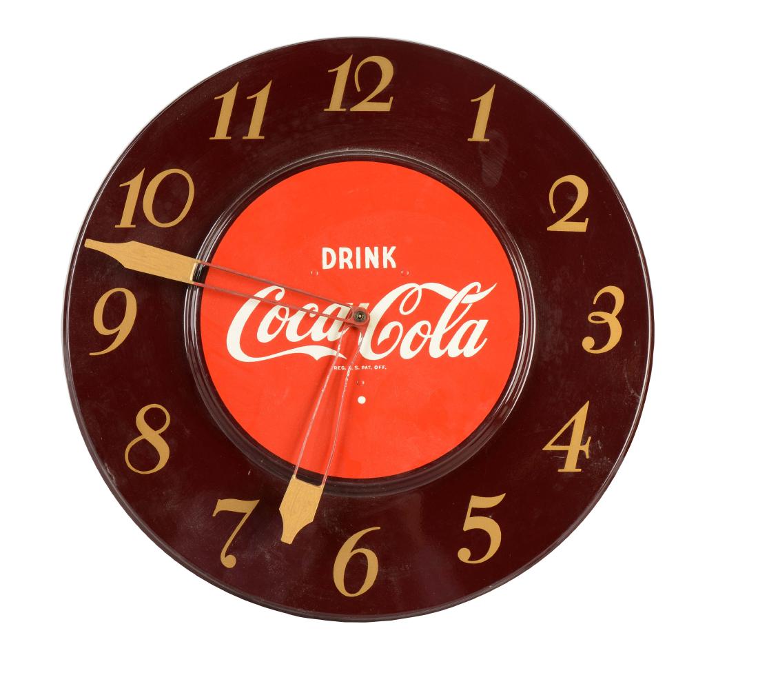 Drink Coca-Cola Electric Wall Clock. (1 of 5)