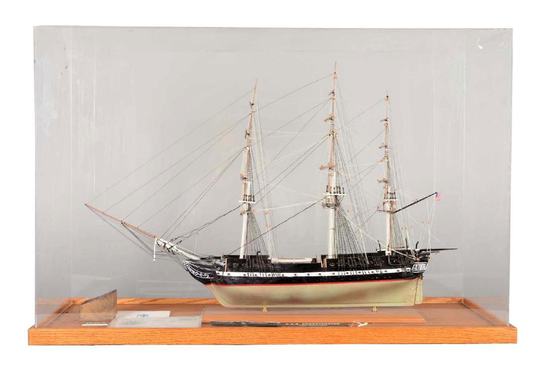 3/32 Scale U.S.S. Constitution Model Ship With Original (1 of 11)