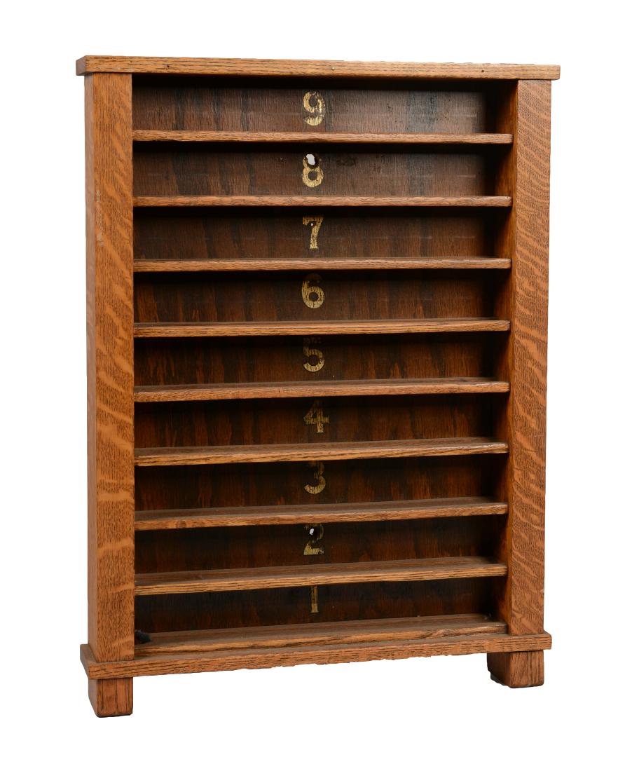 Oak Billiard Ball Rack. (1 of 7)