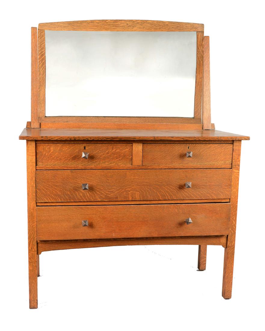 Quaint Furniture Stickley Bros Co. Oak Dresser with (1 of 11)