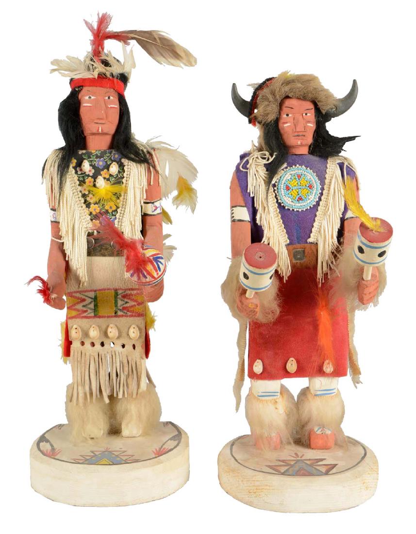 Lot Of 2: Chief Iron Horse Kachina Dolls. (1 of 13)