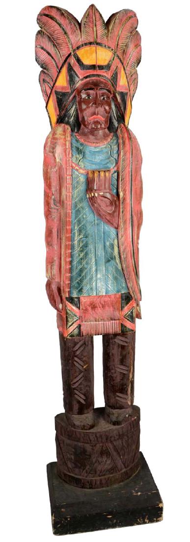 Cigar Store Indian Statue. (1 of 9)